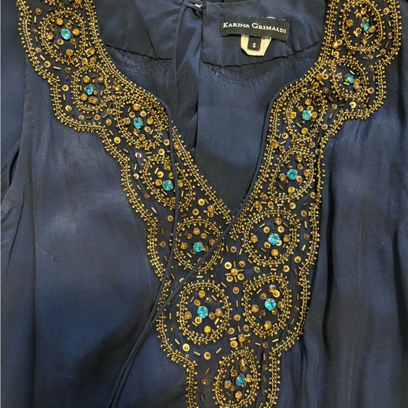 Karina Grimaldi blue jumpsuit - Picture 6 of 6